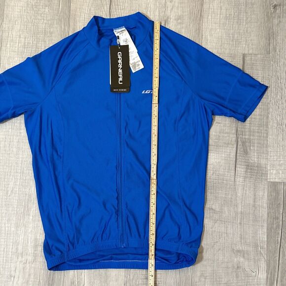 NWT Louis Garneau Men's Cycling Jersey Blue Zipper Size Medium 9D42065 - Picture 10 of 17